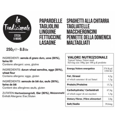 SPAGHETTI ALLA CHITARRA 250GR- FILOTEA - Maison Ferrero - Epicerie à Ajaccio