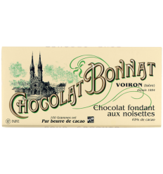 TABLETTE FONDANT NOIR AUX AMANDES -BONNAT - Maison Ferrero - Epicerie à Ajaccio
