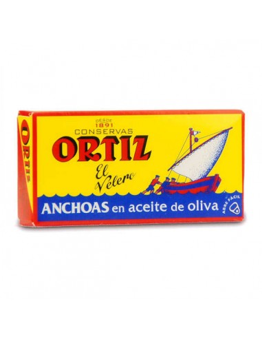 ANCHOIS BOITE JAUNE 47.5GR-ORTIZ - Maison Ferrero - Epicerie à Ajaccio