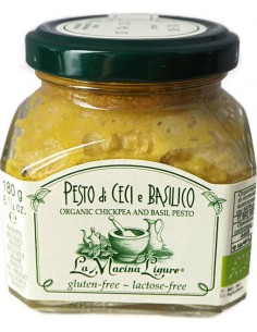 PESTO CECI E BASILICO POIS CHICHES ET BASILIC 180GR- LA MACINA - Maison Ferrero - Epicerie à Ajaccio