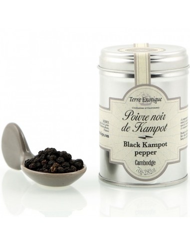 POIVRE DE KAMPOT NOIR 70GR - TERRE EXOTIQUE - Maison Ferrero - Epicerie à Ajaccio