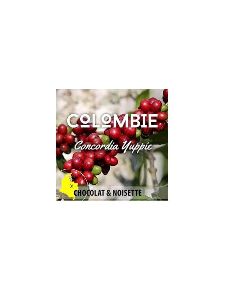 CAFE GRAIN COLOMBIE CONCORDIA YUPPIE 250G-PFAFF - Maison Ferrero - Epicerie à Ajaccio