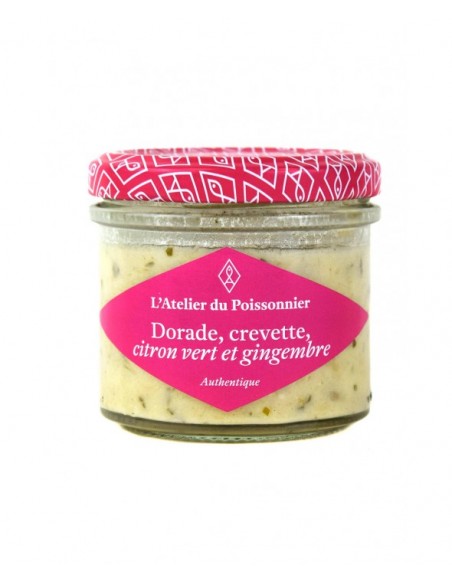 RILLETTES DORADE CREVETTE CITRON 90gr- ATELIER DU POISSONNIER - Maison Ferrero - Epicerie à Ajaccio