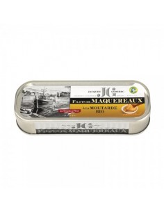 FILETS DE MAQUEREAUX SAUCE MOUTARDE BIO 176GR - JGONIDEC - Maison Ferrero - Epicerie à Ajaccio