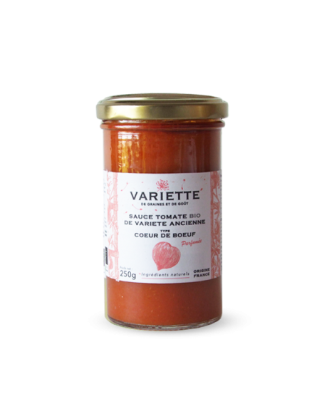SAUCE TOMATE BIO VARIETE ANCIENNE COEUR DE BOEUF 250GR - VARIETTE - Maison Ferrero - Epicerie à Ajaccio