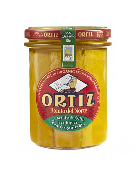 THON BLANC GERMON HUILE OLIVE BIO BOCAL VERRE 220GR- ORTIZ