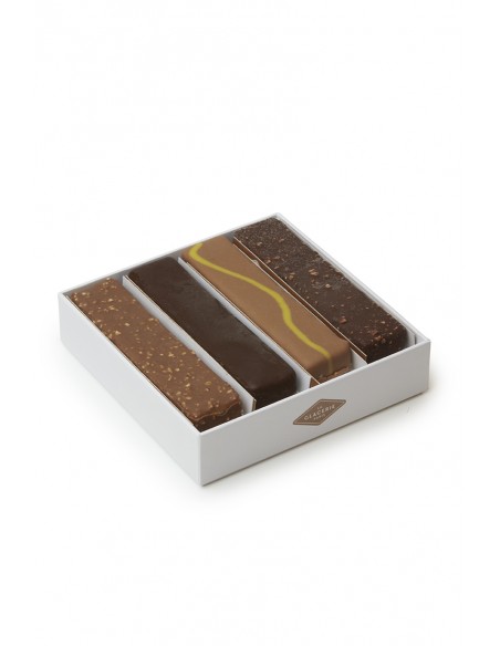 COFFRET 4 BARRES GLACEES CHOCOLATEES - LA GLACERIE