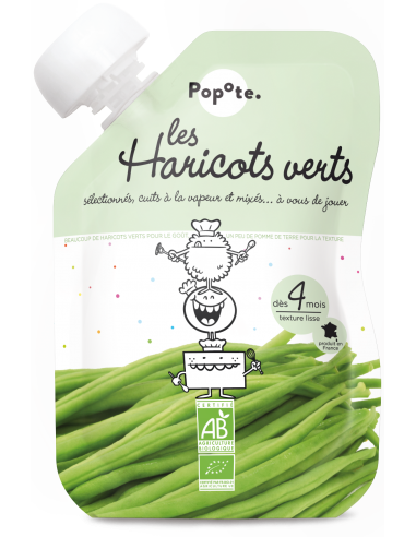 LES HARICOTS VERTS GOURDE 120GR- POPOTE
