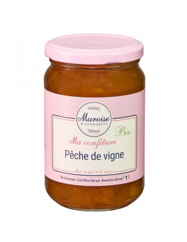 MA CONFITURE PÊCHES DE VIGNE BIO 350GR - MUROISE ET COMPAGNIE