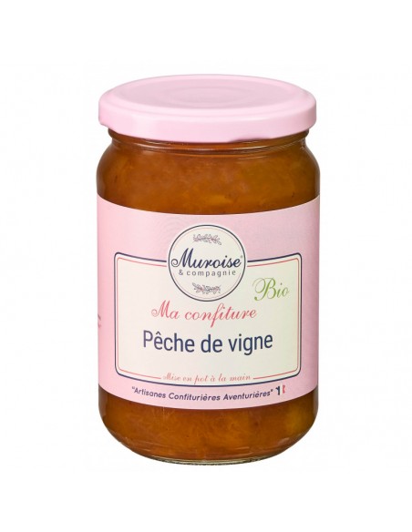 MA CONFITURE PÊCHES DE VIGNE BIO 350GR - MUROISE ET COMPAGNIE