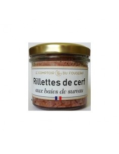 RILLETTE DE CERF AUX BAIES DE SUREAU 100GR - LE MOTTAY