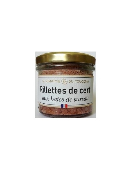 RILLETTE DE CERF AUX BAIES DE SUREAU 100GR - LE MOTTAY