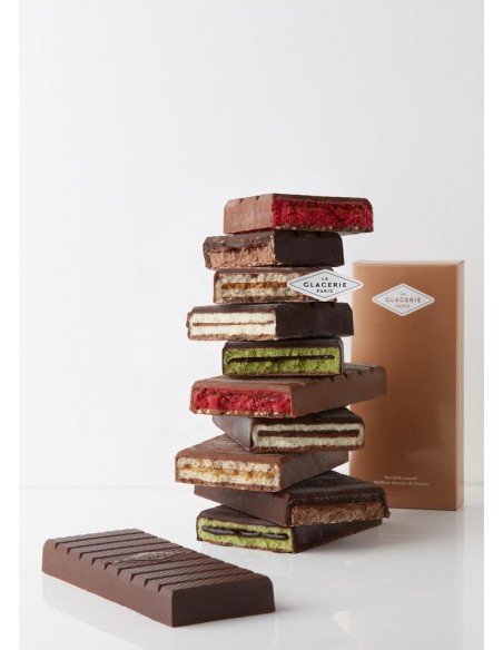 TABLETTE LAIT NOISETTE CARAMEL RAISIN- LA GLACERIE