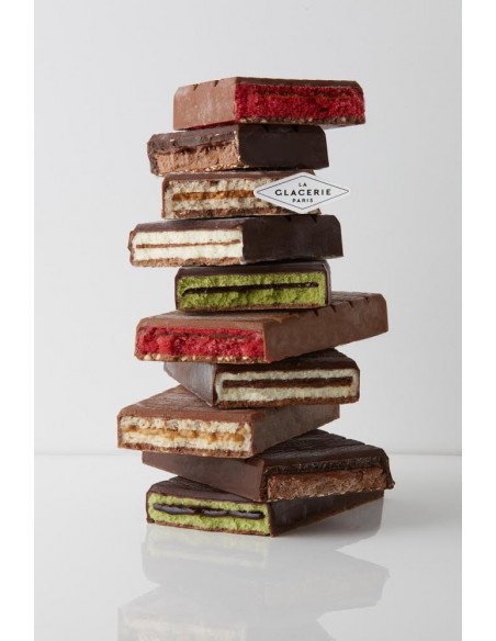 TABLETTE LAIT NOISETTE CARAMEL RAISIN- LA GLACERIE