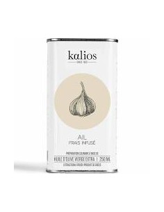 HUILE D'OLIVE A L'AIL FRAIS 250Ml-KALIOS