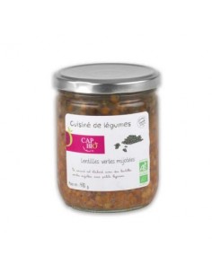 LENTILLES VERTES MIJOTEES BIO 410GR -CAP BIO