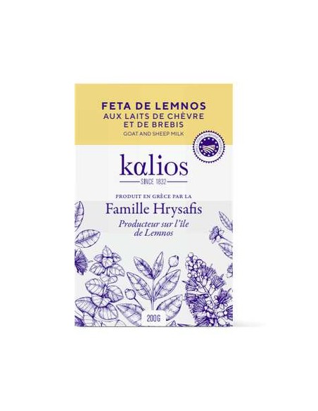 FETA GRECQUE DE L'ILE DE LEMNOS 200GR- KALIOS