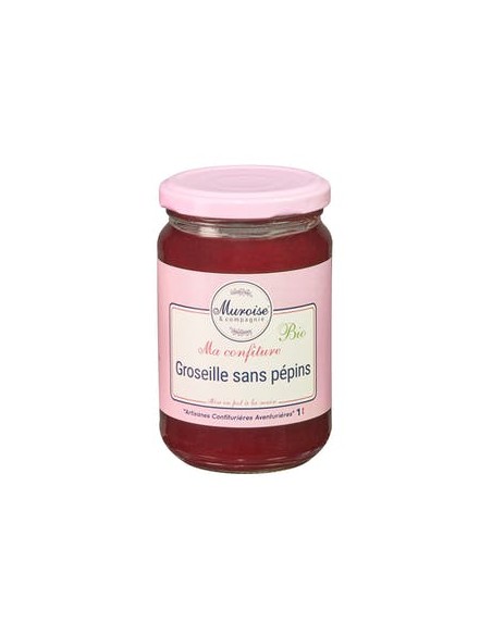 MA GELEE SANS PEPIN GROSEILLE BIO 350GR - MUROISE ET COMPAGNIE