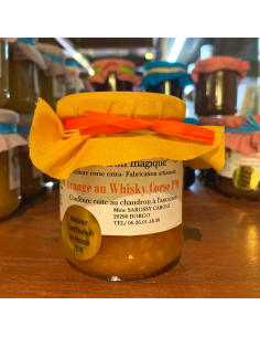 CONFITURE ORANGE WHISKY CORSE 212ML - AU CHAUDRON MAGIQUE