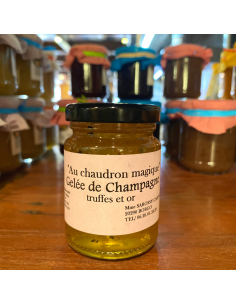 GELEE DE CHAMPAGNE OR ET TRUFFE  250GR - AU CHAUDRON MAGIQUE