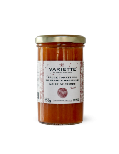 SAUCE TOMATE BIO VARIETE ANCIENNE NOIRE DE CRIMEE 250GR - VARIETTE