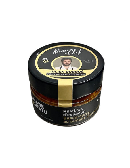 RILLETTE D'ESPADON BASCO CORSE AU PIMENT ESPELETTE 100GR- MARE E GUSTU