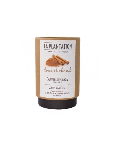 POUDRE DE CANNELLE CASSE 50GR - LA PLANTATION