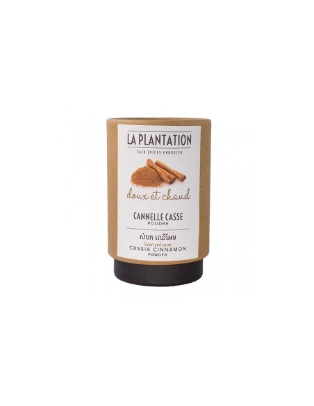 POUDRE DE CANNELLE CASSE 50GR - LA PLANTATION