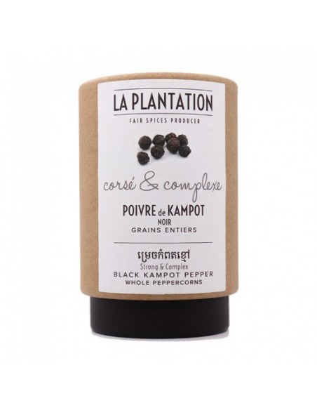 POIVRE DE KAMPOT NOIR 50GR - LA PLANTATION