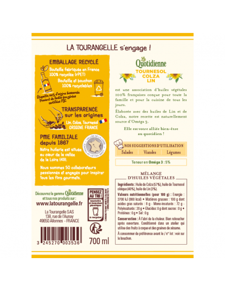 Huiles françaises - La Tourangelle