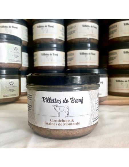 RILLETTES DE BOEUF AU POIVRE VERT 190 GR- DHB