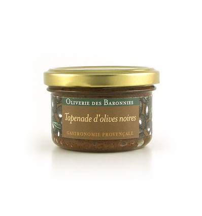 TAPENADE OLIVES NOIRES DE MEDITERRANEE 90gr-OLIVERIE DES BARONNIES - Maison Ferrero - Epicerie à Ajaccio
