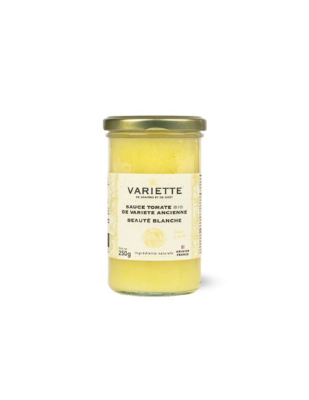 SAUCE TOMATE BIO VARIETE ANCIENNE BEAUTE BLANCHE  250GR - VARIETTE