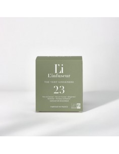 THE VERT AU GINGEMBRE BIO N°23 15 SACHETS - L'INFUSEUR