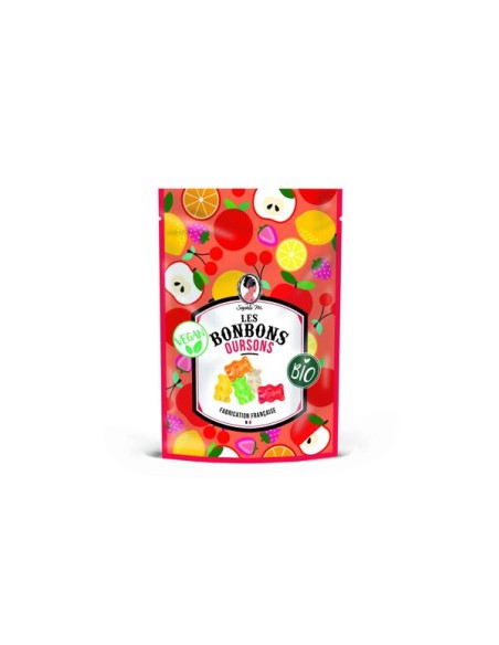 BONBONS BIO ET VEGAN EN FORME D'OURSONS 80gr- SOPHIE M