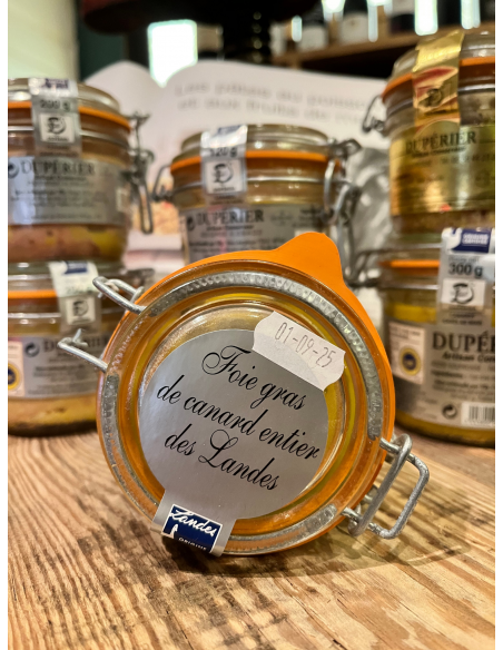 FOIE GRAS DE CANARD ENTIER MI-CUIT BOCAL 120GR-DUPERIER ET FILS