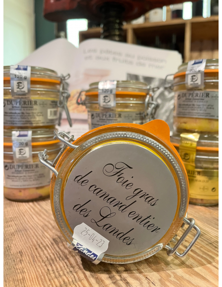 FOIE GRAS DE CANARD ENTIER MI-CUIT BOCAL 300GR-DUPERIER ET FILS